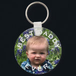 Best daddy ever personalised photo key ring<br><div class="desc">This personalised photo gift key-chain is the perfect gift for Father's day,  birthday or any celebration. It works great for Grandpa as well! 
Simply replace the photo with your own and customise the text in the edit field provided.</div>