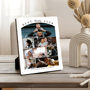 Best Daddy Ever Personalized Photo Memory Collage Plaque