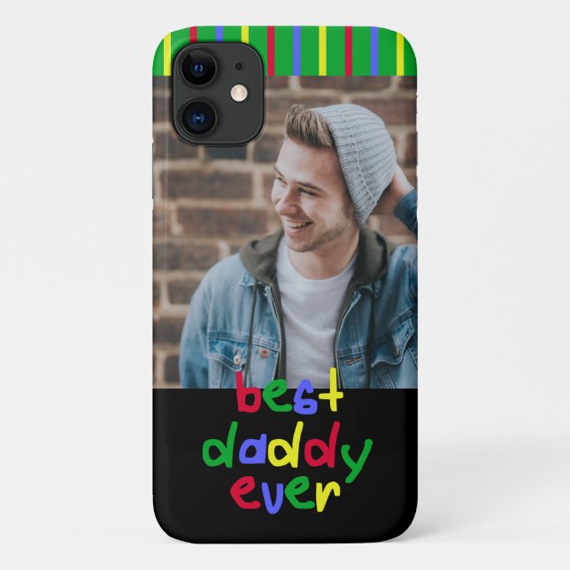 Best Daddy Ever Photo Personalised Case-Mate iPhone Case (Back)