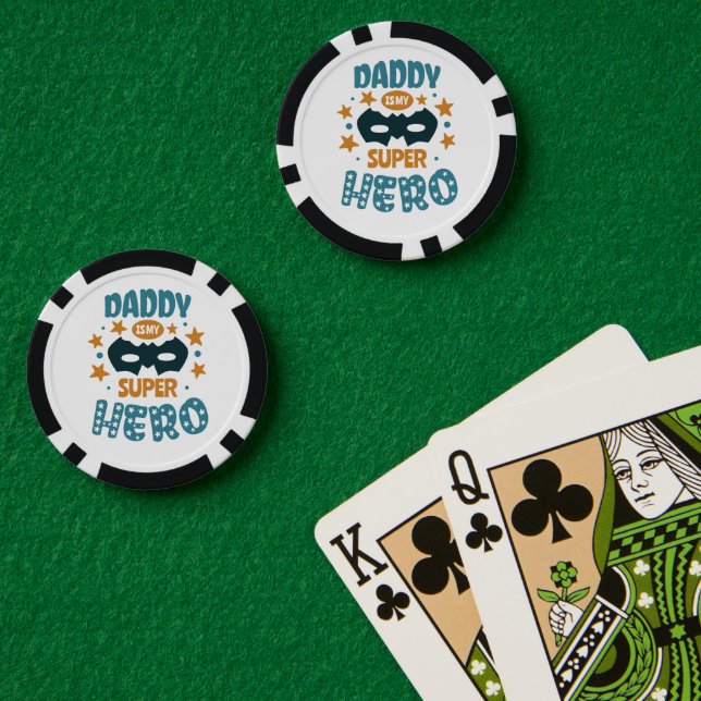 Best Daddy Ever  Poker Chips (Poker Table (Double))
