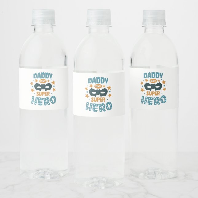 Best Daddy Ever  Water Bottle Label (Bottles)