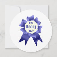Best Daddy Ever winner award ribbon for Father