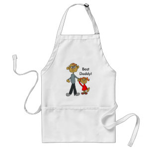 Best Daddy Father's Day Father Daughter Cartoon Standard Apron