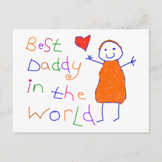 Best Daddy in World Postcard