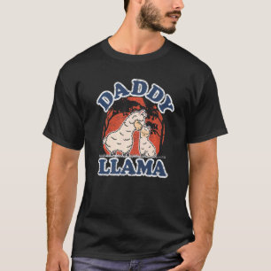 Best Daddy Llama Birthday Mens Animal Father's Da T-Shirt
