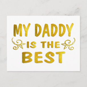 Best Daddy Postcard