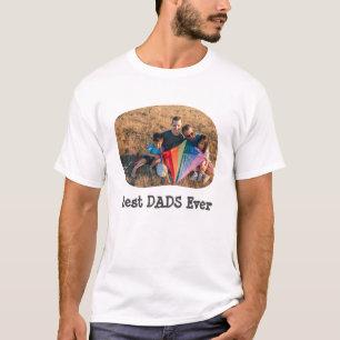 Best DADS Ever LGBTQ upload your horizontal photo T-Shirt