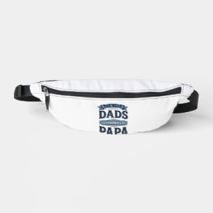 Best Dads Get Promoted to Papa Vintage Shirt Desig Bum Bags