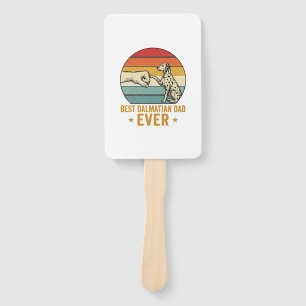 Best Dalmatian Dad Ever Vintage Fist Bump Shirt_1 Hand Fan