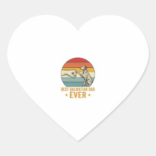 Best Dalmatian Dad Ever Vintage Fist Bump Shirt_1 Heart Sticker