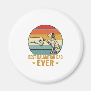 Best Dalmatian Dad Ever Vintage Fist Bump Shirt_1 Magnet