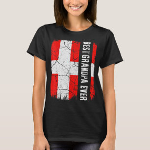 Best Danish Grandpa Ever Denmark Flag Father's Day T-Shirt