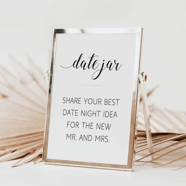 Best Date Idea Jar Wedding Advice Sign (Creator Uploaded)