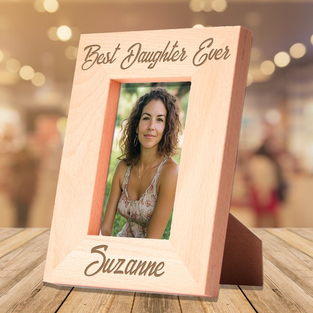 Best Daughter Ever Personalised  Etched Frames (Creator Uploaded)