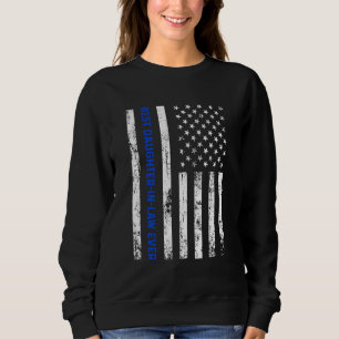 Best Daughter In Law Ever Retro American Flag Boys Sweatshirt