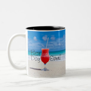 Best Day Beach Two-Tone Coffee Mug