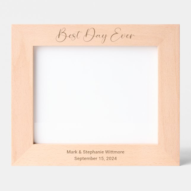 Best Day Ever 10x8 Customisable Photo Frame (Front)