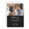 Best Day Ever Modern Wedding Photo Thank You Card