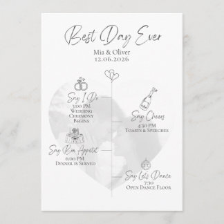 Best Day Ever Photo Wedding Program