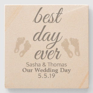 Best Day Ever Sandstone Coasters
