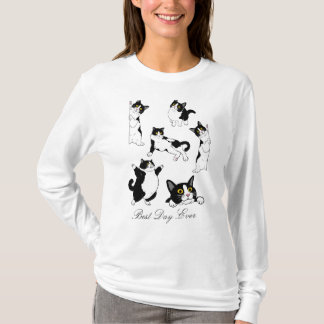 Best day ever tuxedo cat long sleeve shirt