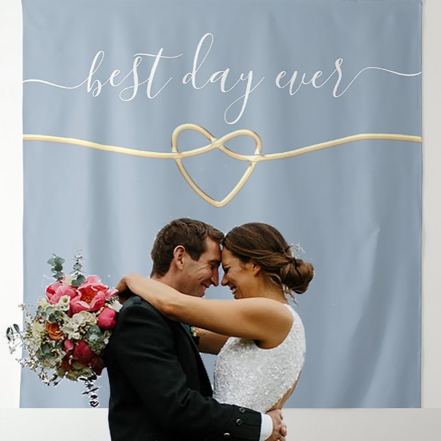 Best Day Ever Wedding Backdrop  Tapestry (Creator Uploaded)
