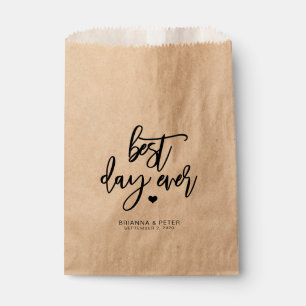 Best Day Ever Wedding Favour Bags