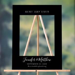 Best Day Ever   Wedding Photo Prop Frame Acrylic Sign