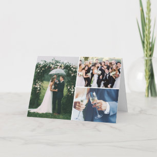 Best Day Every Photo Wedding Thank You Card