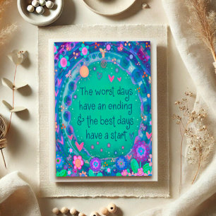 Best Days Have a Start Inspirivity Encouragement Card