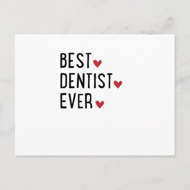 Best Dentist ever Postcard (Front)