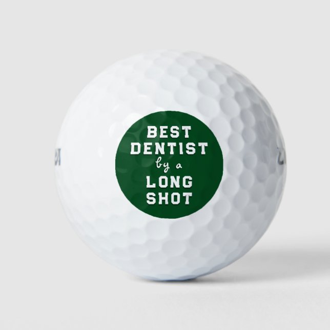 Best Dentist Gift Golf Balls (Front)