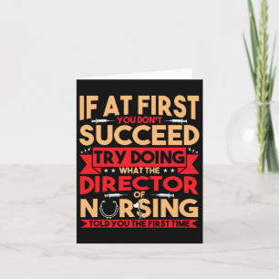 Best Director Of Nursing Nurse Appreciation Gifts  Card