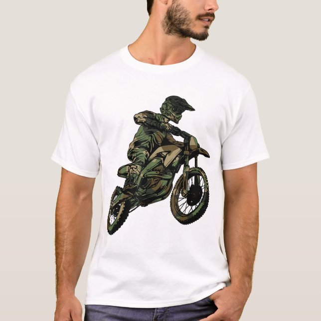 Best Dirt Bike Art For Men Women Dirtbike Motorcyc T-Shirt (Front)