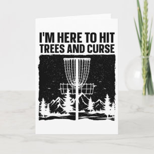 Best Disc Golf Art For Men Women Kids Disc Golfer  Card