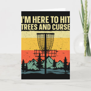 Best Disc Golf Art For Men Women Kids Disc Golfer Card