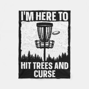 Best Disc Golf Art For Men Women Kids Disc Golfer Fleece Blanket