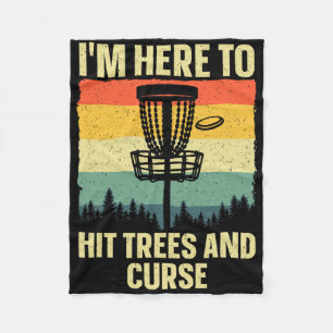Best Disc Golf Art For Men Women Kids Disc Golfer  Fleece Blanket