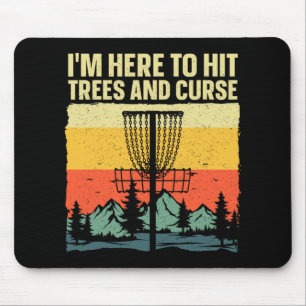 Best Disc Golf Art For Men Women Kids Disc Golfer  Mouse Pad
