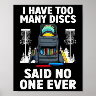 Best Disc Golf Design For Men Women Kids Disc Golf Poster
