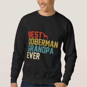 Best Doberman Grandpa Ever Retro Sweatshirt