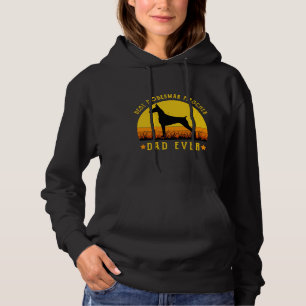 Best Doberman Pinscher Dad Ever Funny Dad Graphic Hoodie
