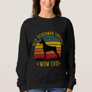 Best Doberman Pinscher Dad Ever Funny Mum Graphic Sweatshirt