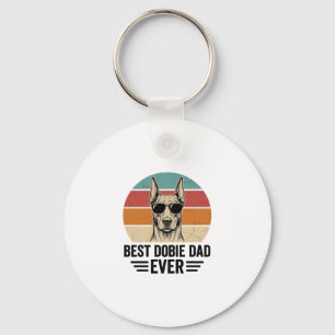 Best Dobie Dad Ever Vintage Doberman Shirt_1 Key Ring
