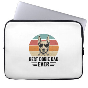 Best Dobie Dad Ever Vintage Doberman Shirt_1 Laptop Sleeve