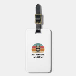 Best Dobie Dad Ever Vintage Doberman Shirt_1 Luggage Tag