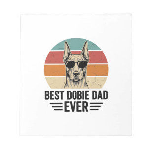 Best Dobie Dad Ever Vintage Doberman Shirt_1 Notepad