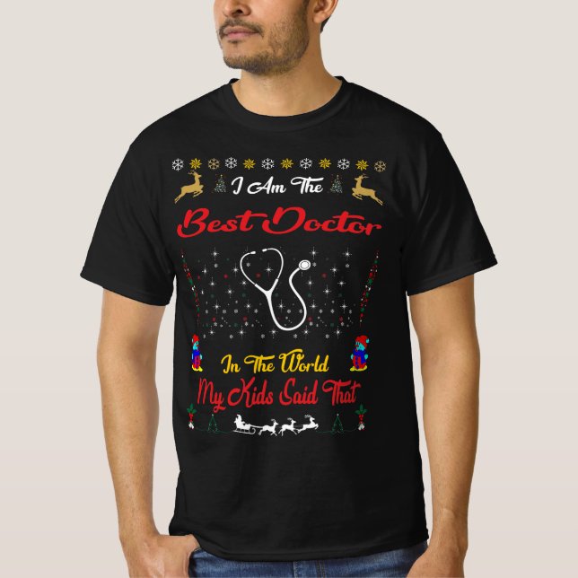 Best Doctor Christmas T-Shirt (Front)