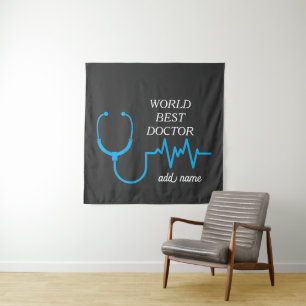 Best Doctor Ever Appreciation Personalised Gifts Tapestry