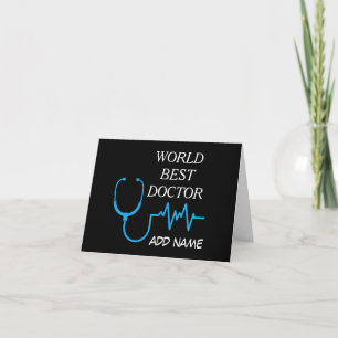 Best Doctor Ever Appreciation Personalised Gifts Thank You Card